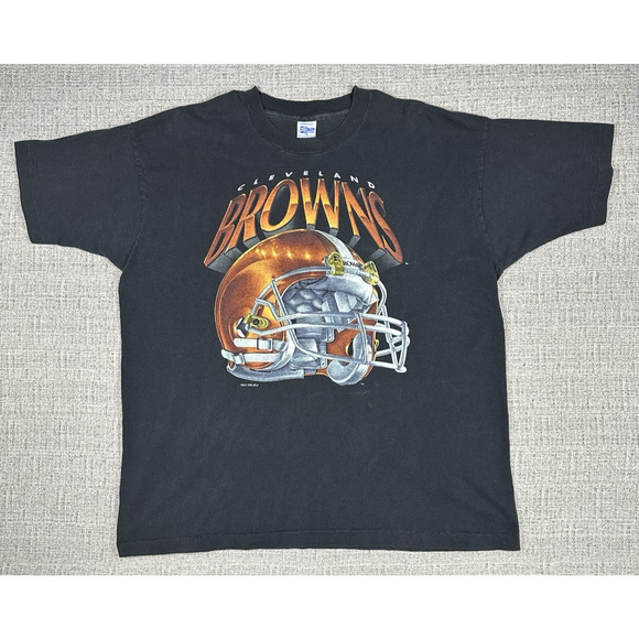 Vintage Cleveland Brown NFL Salem Big Helmet Single Stitched Sz XL Made in USA - Picture 1 of 10